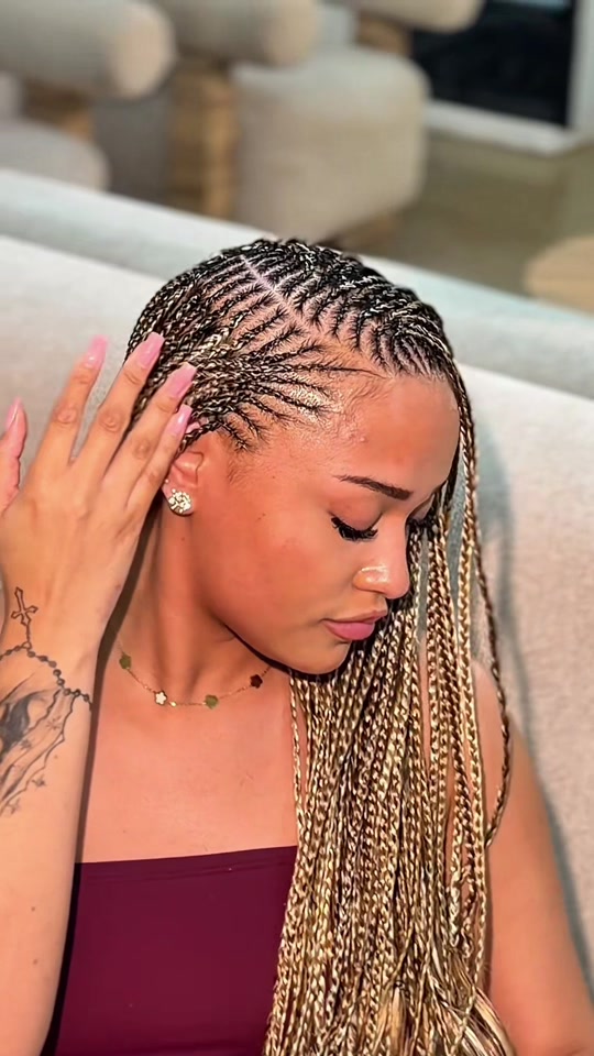 Fulani — Tresses fulani et perles